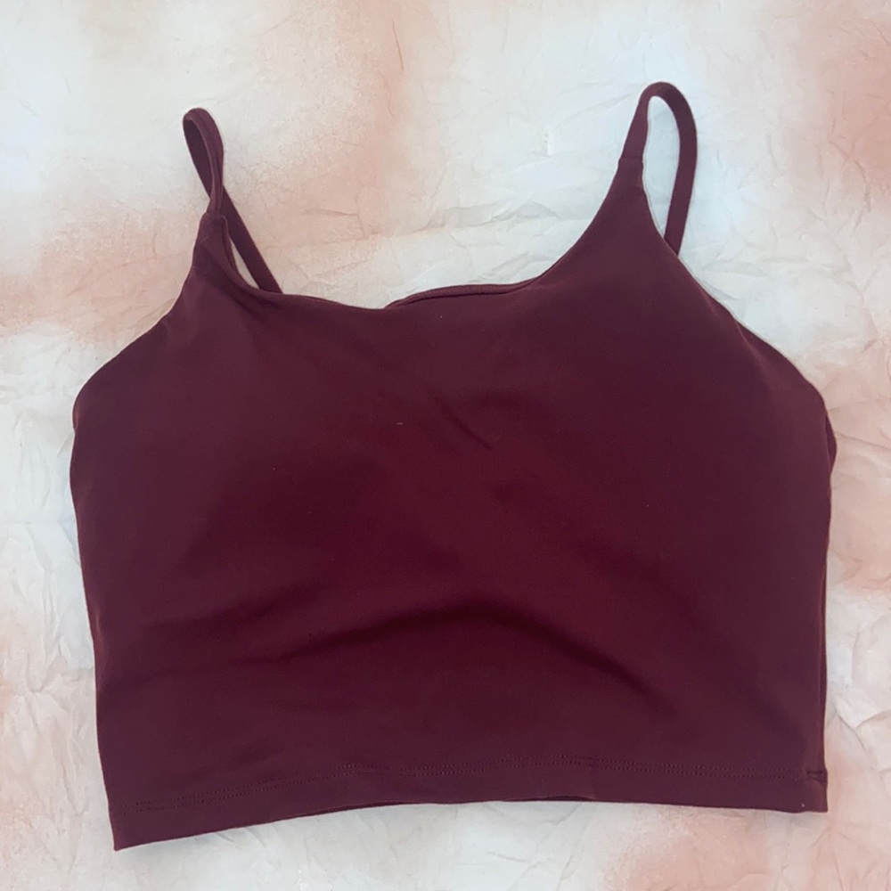 Work out tank top crop with padding